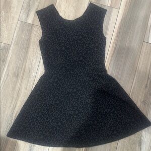 Stylish Black Leopard Print Dress